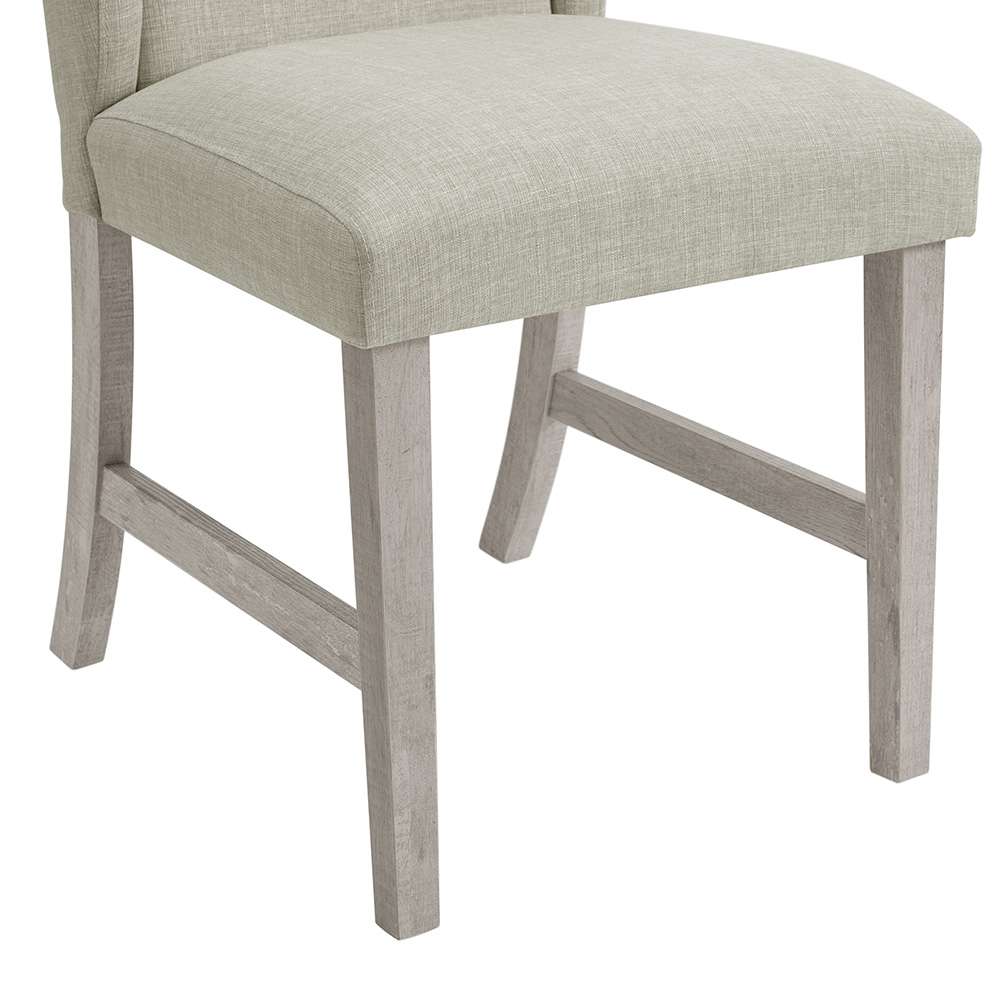 Picket House Furnishings - Holmes 7PC Standard Height Dining Set in White-Rectangular Table and Six Chairs - D-6460-3-DT-7PC veiw 4