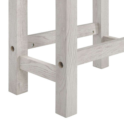 Picket House Furnishings - Holmes Bar Table Single Pack (1 Tables - 3 Stools) in White - T-6460-3-BTSP veiw 5