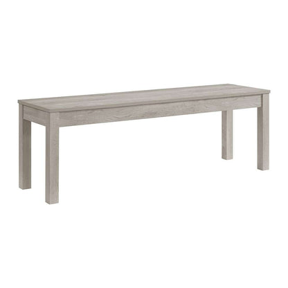 Picket House Furnishings - Holmes Dining Bench in White - D-6460-3-BN veiw 1
