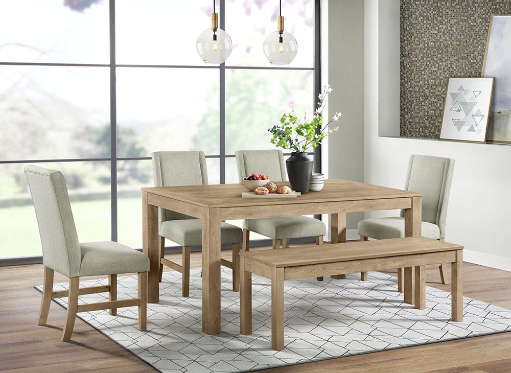Picket House Furnishings -  Holmes Dining Side Chair with Heirloom Fabric in Brown Set of 2 - D-6460-5-SC view 5
