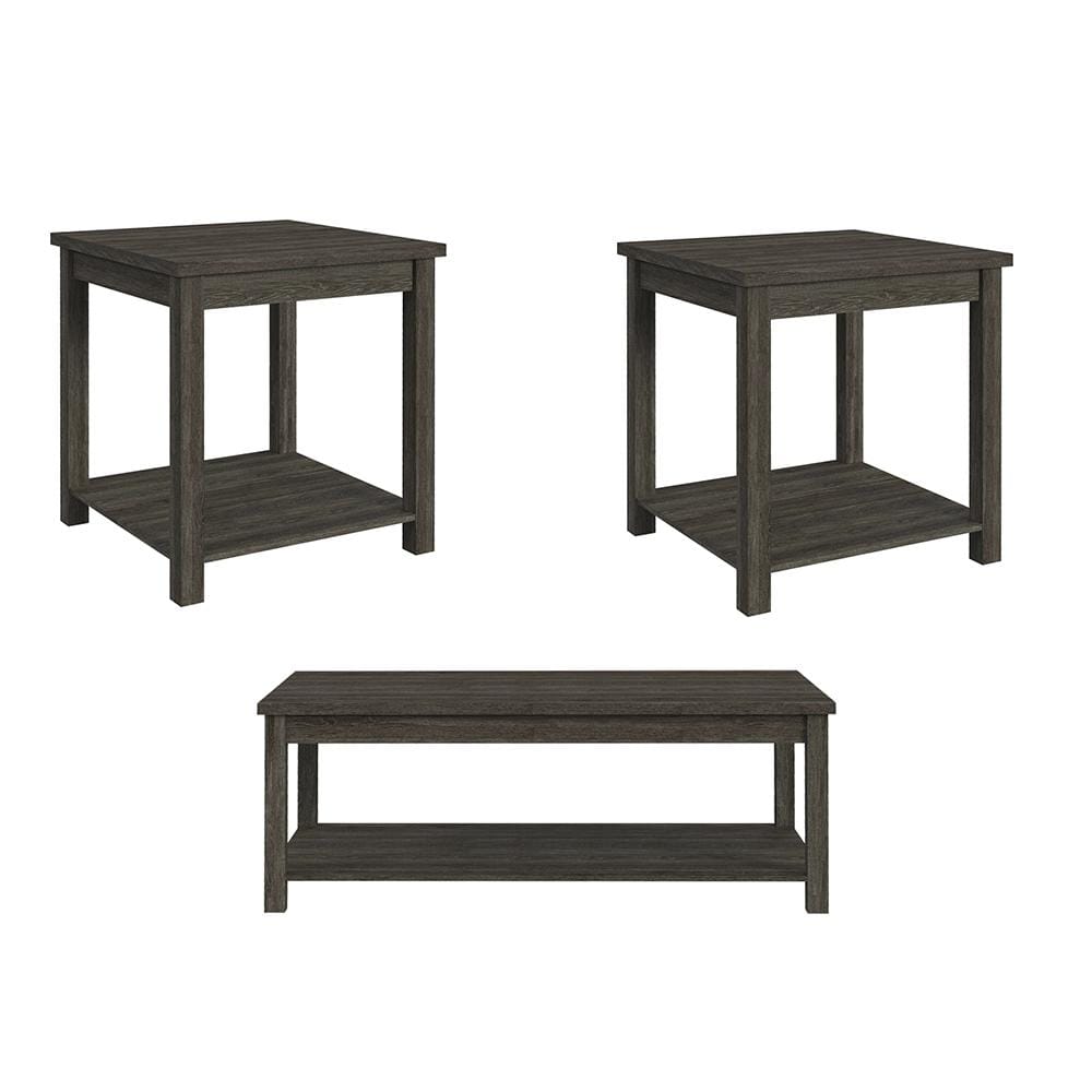 Picket House Furnishings - Holmes Three Pack Occasional Set in Mocha Grey - T-6460-4-OT veiw 1