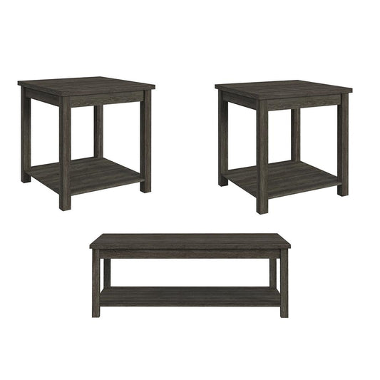 Picket House Furnishings - Holmes Three Pack Occasional Set in Mocha Grey - T-6460-4-OT veiw 1