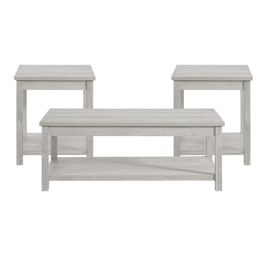 Picket House Furnishings - Holmes Three Pack Occasional Set in White - T-6460-3-OT veiw 1