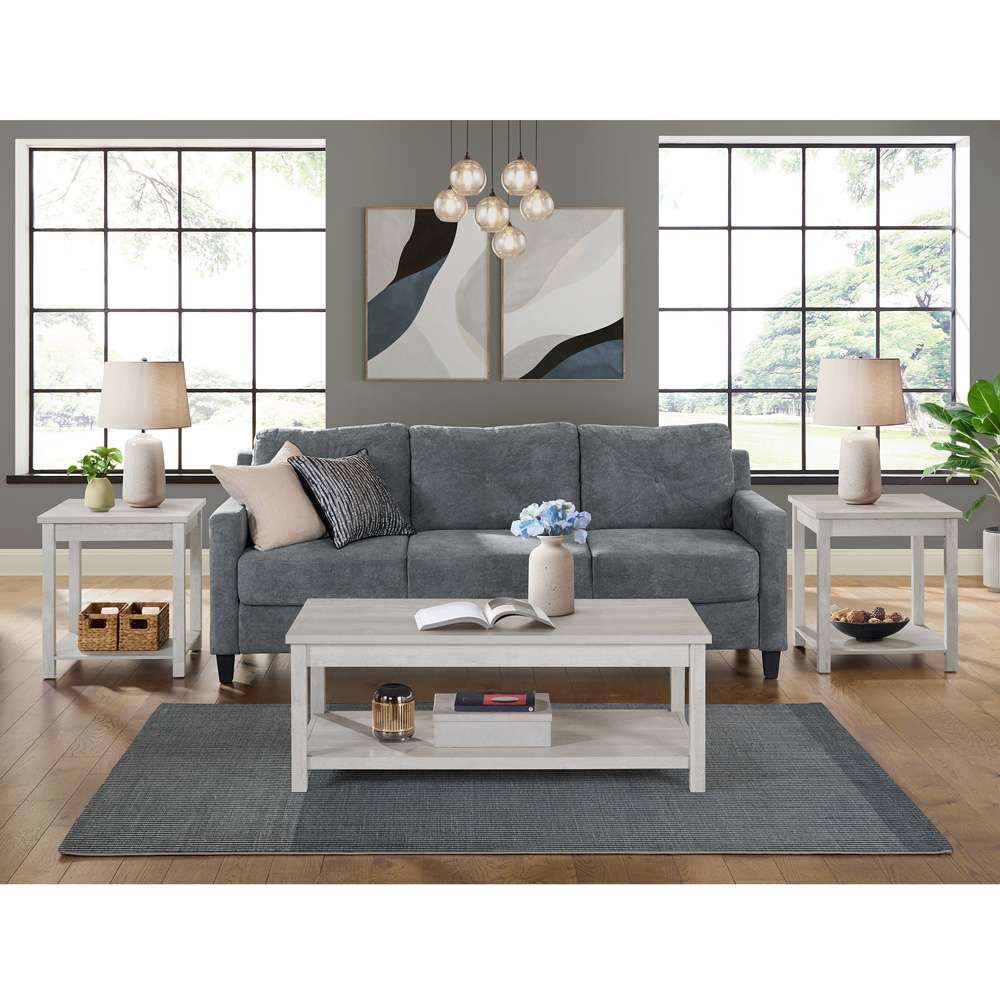 Picket House Furnishings - Holmes Three Pack Occasional Set in White - T-6460-3-OT veiw 2