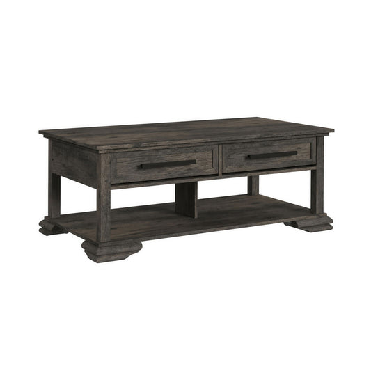 Picket House Furnishings - Hyde 2PC Occasional Table Set in Charcoal-Coffee Table & End Table - T-13130-5-2PC view 2