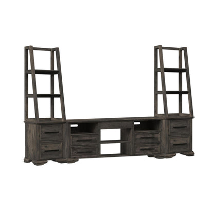 Picket House Furnishings - Hyde 3PC Entertainment Unit With 71'' TV Console in Charcoal - LA-13130-5-TV1-3PC view 1