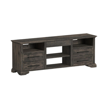 Picket House Furnishings - Hyde 3PC Entertainment Unit With 71'' TV Console in Charcoal - LA-13130-5-TV1-3PC view 2