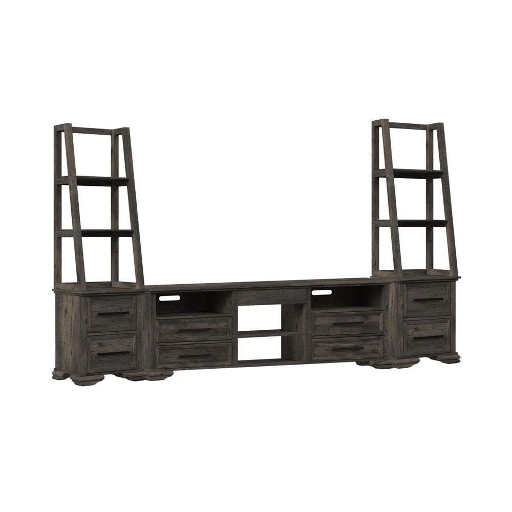 Picket House Furnishings - Hyde 3PC Entertainment Unit With 82'' TV Console in Charcoal - LA-13130-5-TV3-3PC view 1