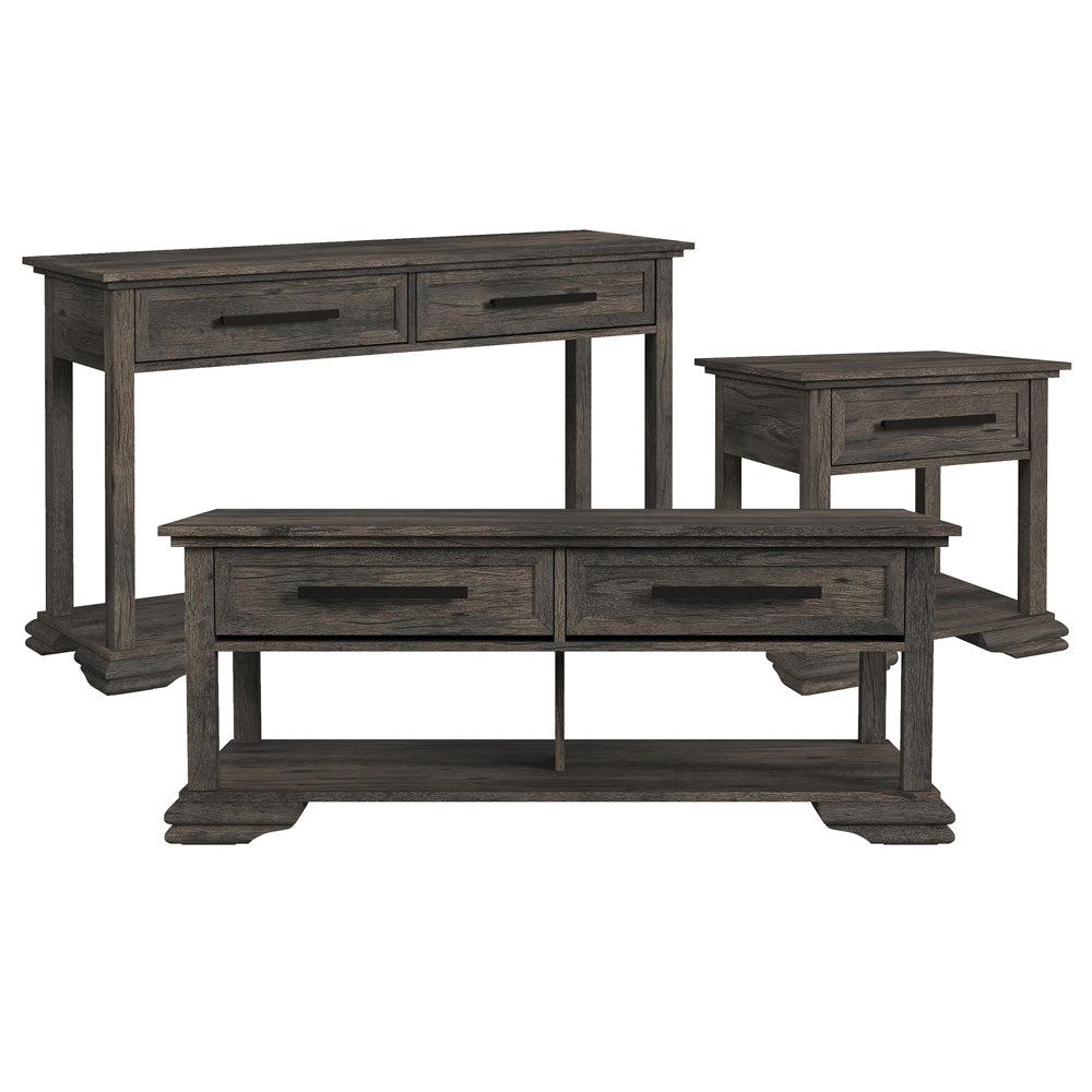 Picket House Furnishings - Hyde 3PC Occasional Table Set in Charcoal-Coffee Table, End Table & Sofa Table - T-13130-5-ST-3PC view 1