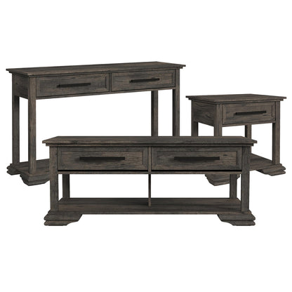 Picket House Furnishings - Hyde 3PC Occasional Table Set in Charcoal-Coffee Table, End Table & Sofa Table - T-13130-5-ST-3PC view 1