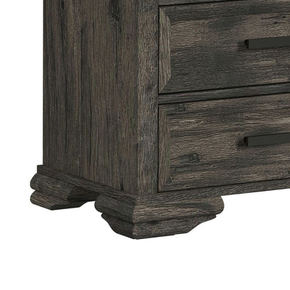 Picket House Furnishings - Hyde 4PC Entertainment Unit With 82'' TV Console in Charcoal - LA-13130-5-TV3-4PC view 6