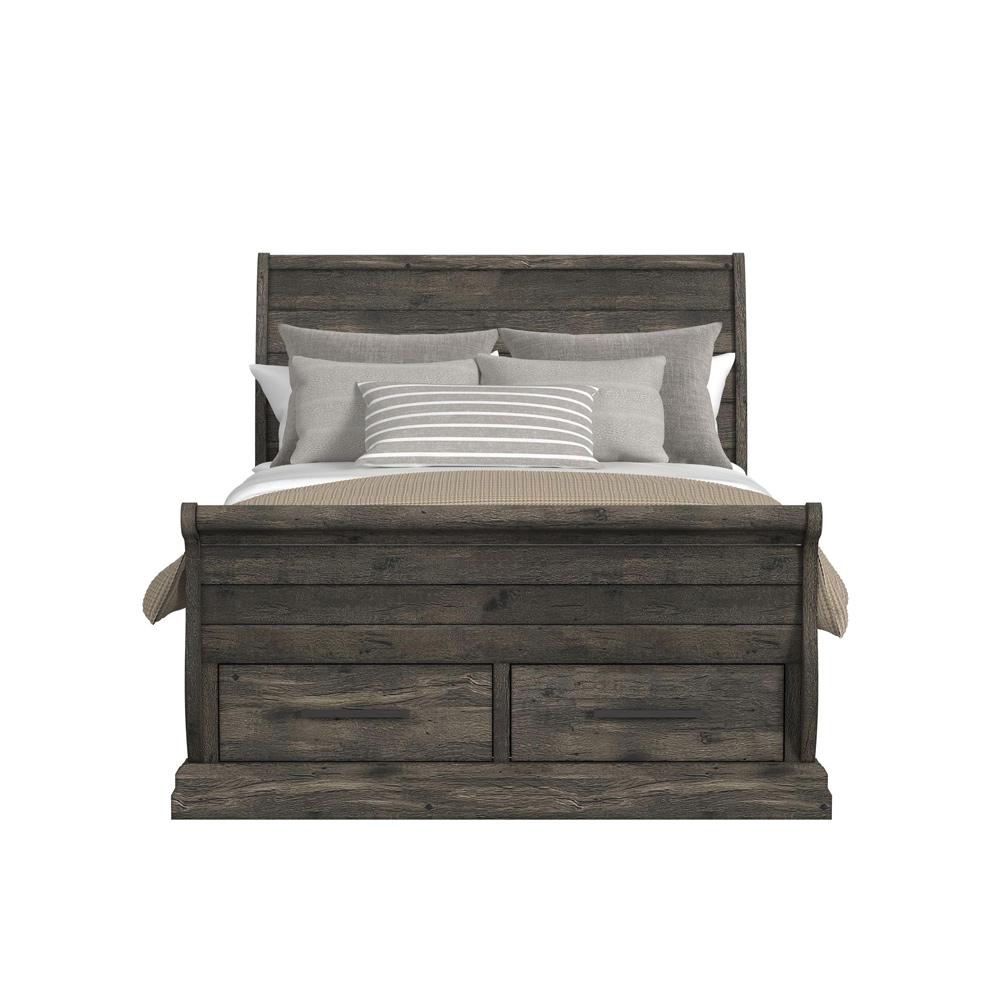 Picket House Furnishings - Hyde Full Sleigh Storage Bed in Charcoal - B-13130-8-FSLB veiw 2