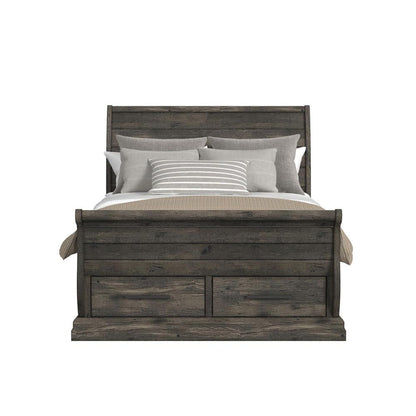 Picket House Furnishings - Hyde Full Sleigh Storage Bed in Charcoal - B-13130-8-FSLB veiw 2