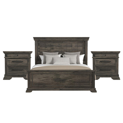 Picket House Furnishings - Hyde King 3PC Bedroom Set in Charcoal - B-13130-8-KB-NS2 view 1