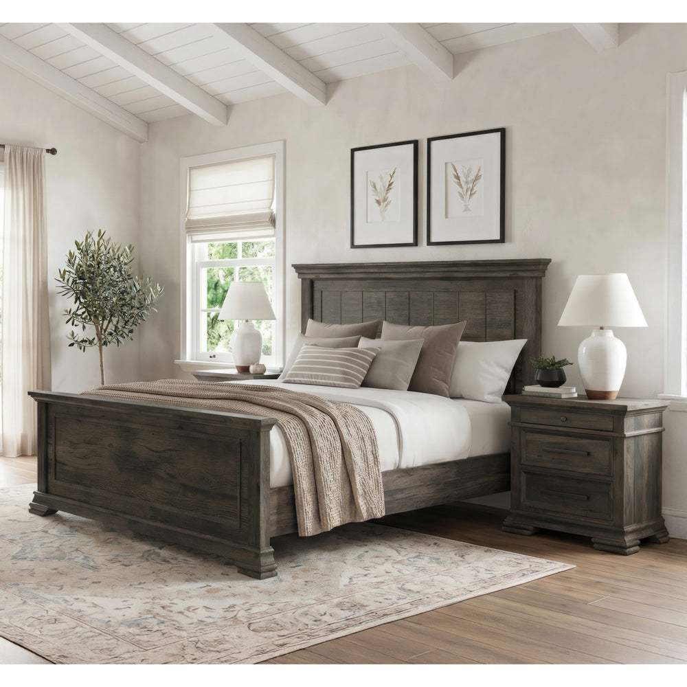Picket House Furnishings - Hyde King 3PC Bedroom Set in Charcoal - B-13130-8-KB-NS2 view 3