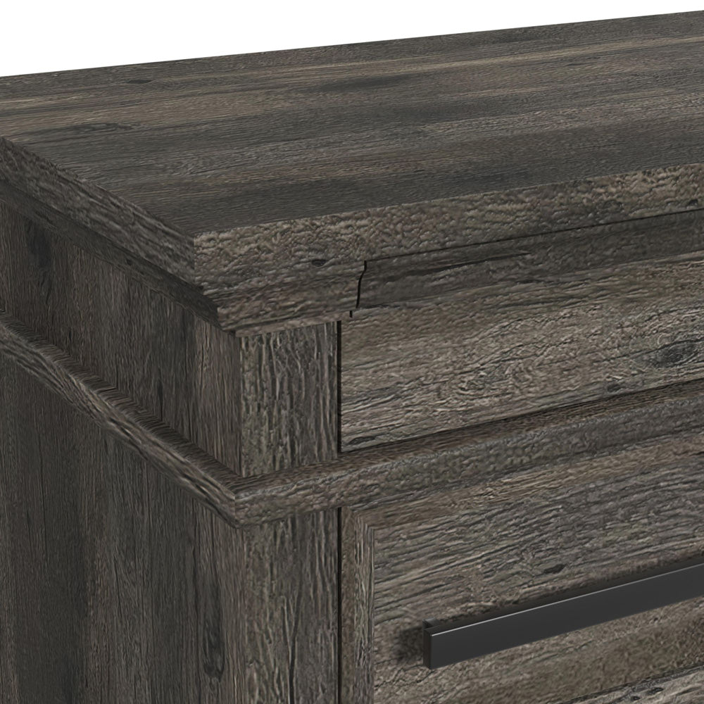Picket House Furnishings - Hyde King 4PC Bedroom Set in Charcoal - B-13130-8-KB-NSDR view 7