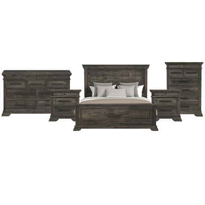 Picket House Furnishings - Hyde King 5PC Bedroom Set in Charcoal - B-13130-8-KB-NSDRC view 1