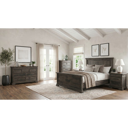 Picket House Furnishings - Hyde King 5PC Bedroom Set in Charcoal - B-13130-8-KB-NSDRC view 3