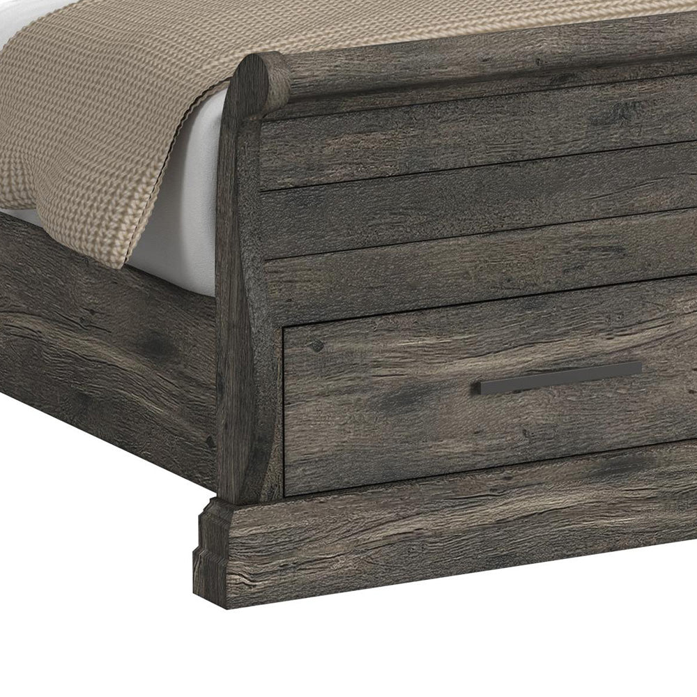 Picket House Furnishings - Hyde King Sleigh Storage 5PC Bedroom Set in Charcoal - B-13130-8-KSLB-NSDRC view 6