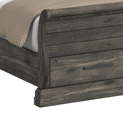 Picket House Furnishings - Hyde King Sleigh Storage 5PC Bedroom Set in Charcoal - B-13130-8-KSLB-NSDRC view 6