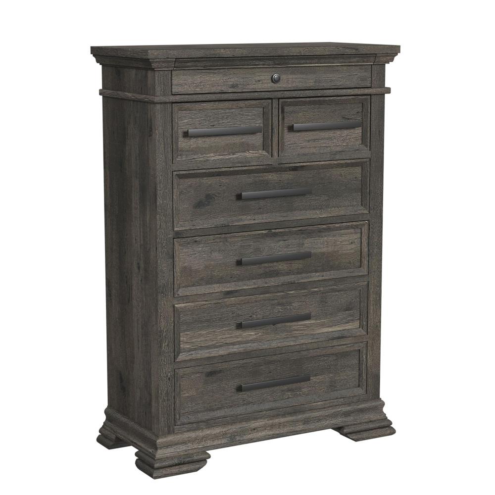 Picket House Furnishings - Hyde King Sleigh Storage 5PC Bedroom Set in Charcoal - B-13130-8-KSLB-5PC veiw 3