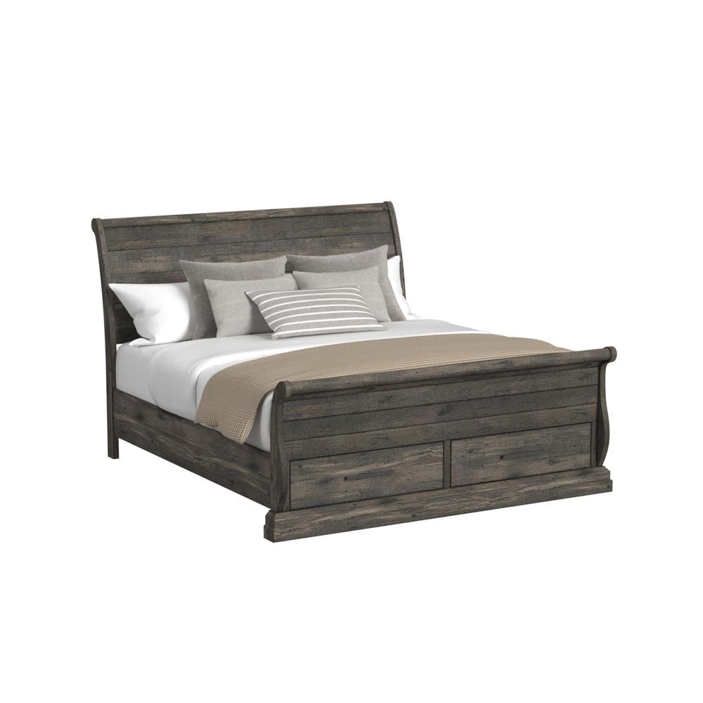 Picket House Furnishings - Hyde King Sleigh Storage 5PC Bedroom Set in Charcoal - B-13130-8-KSLB-5PC veiw 4