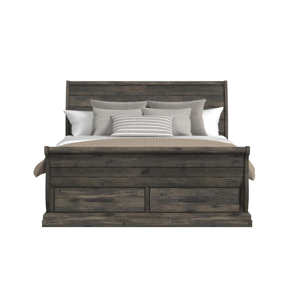 Picket House Furnishings - Hyde King Sleigh Storage Bed in Charcoal - B-13130-8-KSLB veiw 2