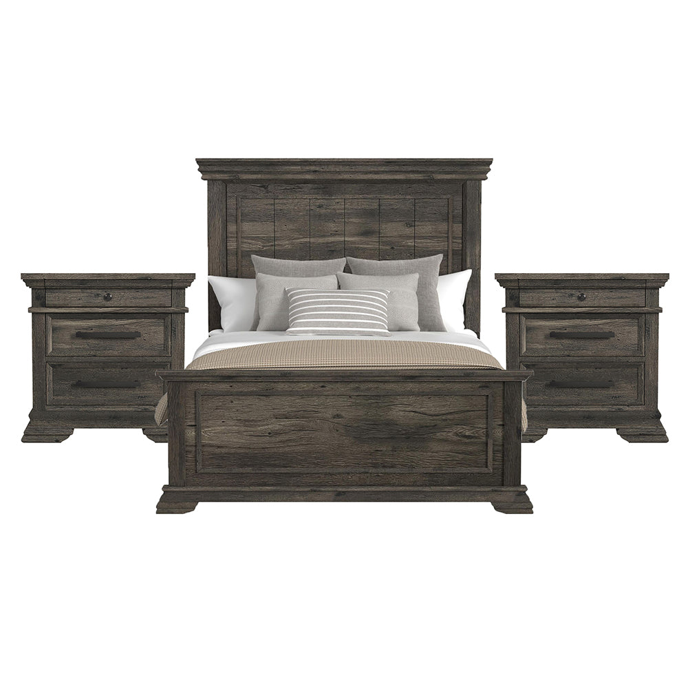 Picket House Furnishings - Hyde Queen 3PC Bedroom Set in Charcoal - B-13130-8-QB-NS2 view 1