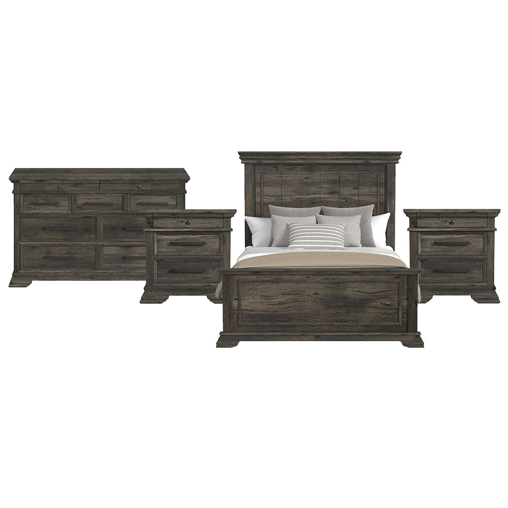 Picket House Furnishings - Hyde Queen 4PC Bedroom Set in Charcoal - B-13130-8-QB-NSDR view 1