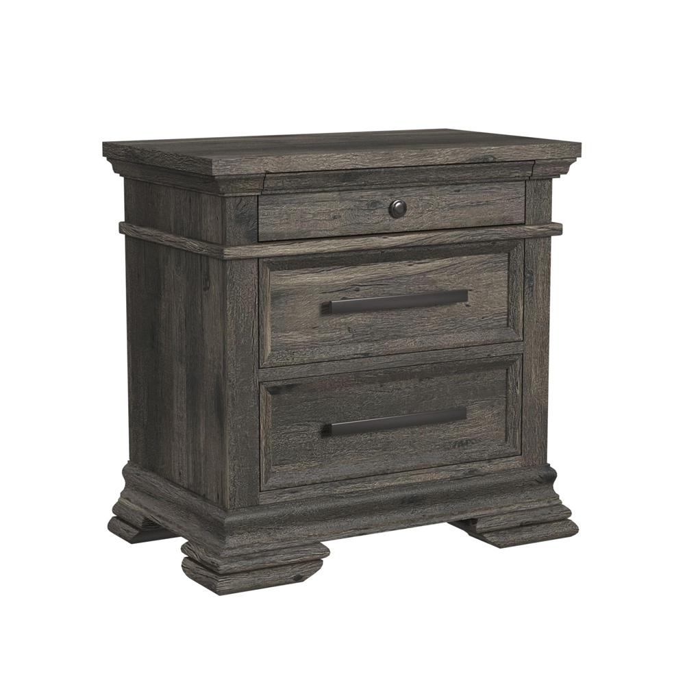 Picket House Furnishings - Hyde Queen Panel 3PC Bedroom Set in Charcoal - B-13130-8-QB-3PC veiw 3