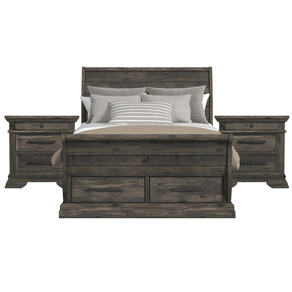 Picket House Furnishings - Hyde Queen Sleigh Storage 3PC Bedroom Set in Charcoal - B-13130-8-QSLB-NS2 view 1