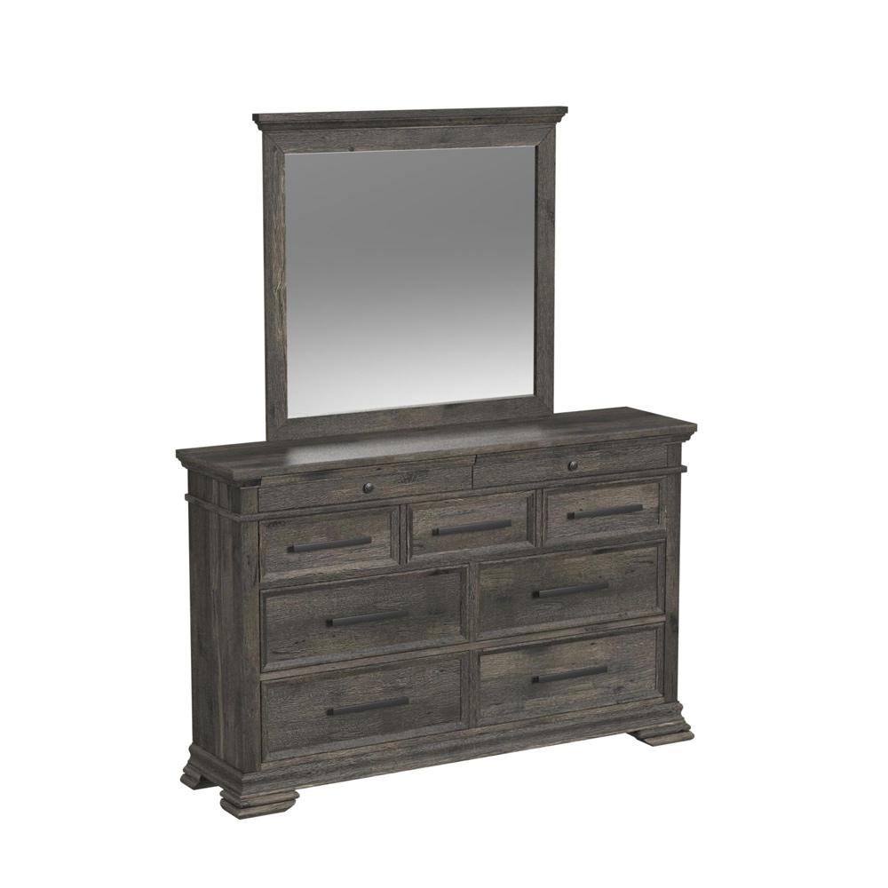 Picket House Furnishings - Hyde Queen Sleigh Storage 5PC Bedroom Set in Charcoal - B-13130-8-QSLB-5PC veiw 2