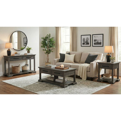 Picket House Furnishings - Hyde Sofa Table in Charcoal - T-13130-5-ST view 3