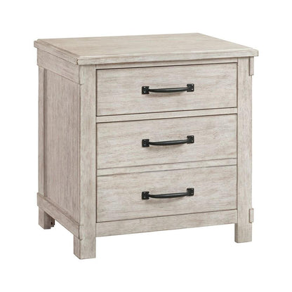 Picket House Furnishings - Jack 2-Drawer Nightstand with USB Ports in White - SC600NS veiw 1