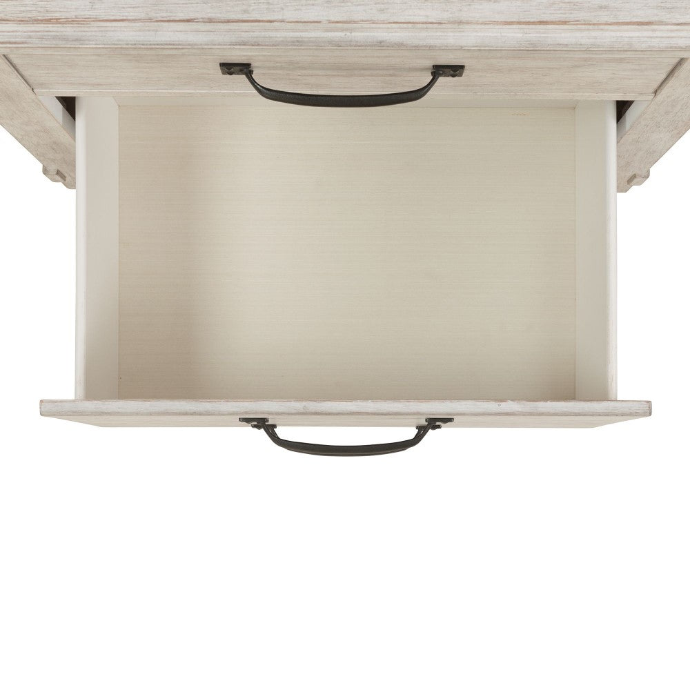 Picket House Furnishings - Jack 2-Drawer Nightstand with USB Ports in White - SC600NS veiw 5
