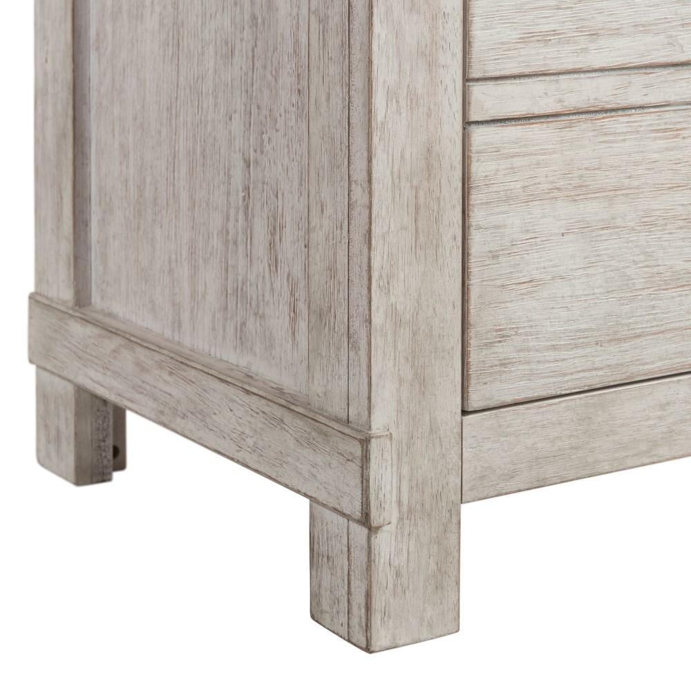 Picket House Furnishings - Jack 2-Drawer Nightstand with USB Ports in White - SC600NS veiw 7