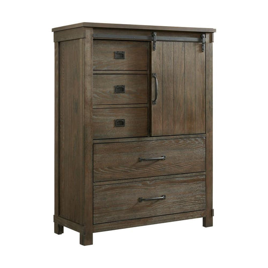 Picket House Furnishings - Jack 5-Drawer Gentlemens Chest in Walnut - SC300CH veiw 1