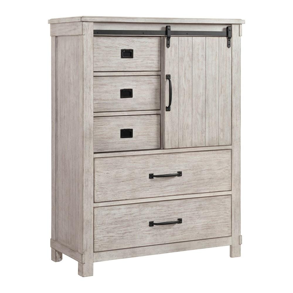 Picket House Furnishings - Jack 5-Drawer Gentlemens Chest in White - SC600CH veiw 1