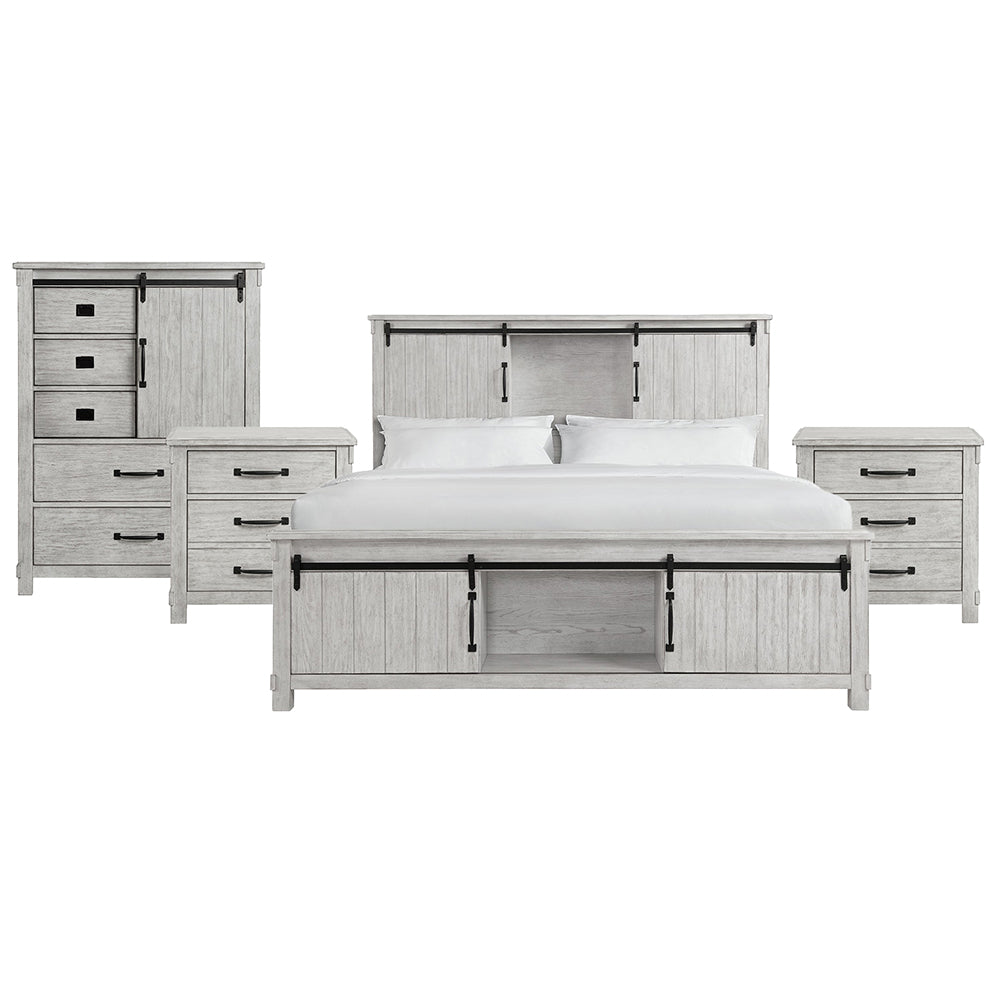 Picket House Furnishings - Jack King Platform Storage 4PC Bedroom Set - SC670KBNSCH view 1