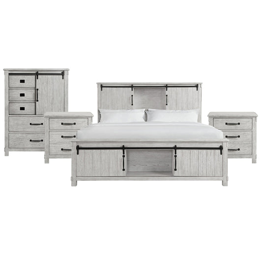 Picket House Furnishings - Jack King Platform Storage 4PC Bedroom Set - SC670KBNSCH view 1