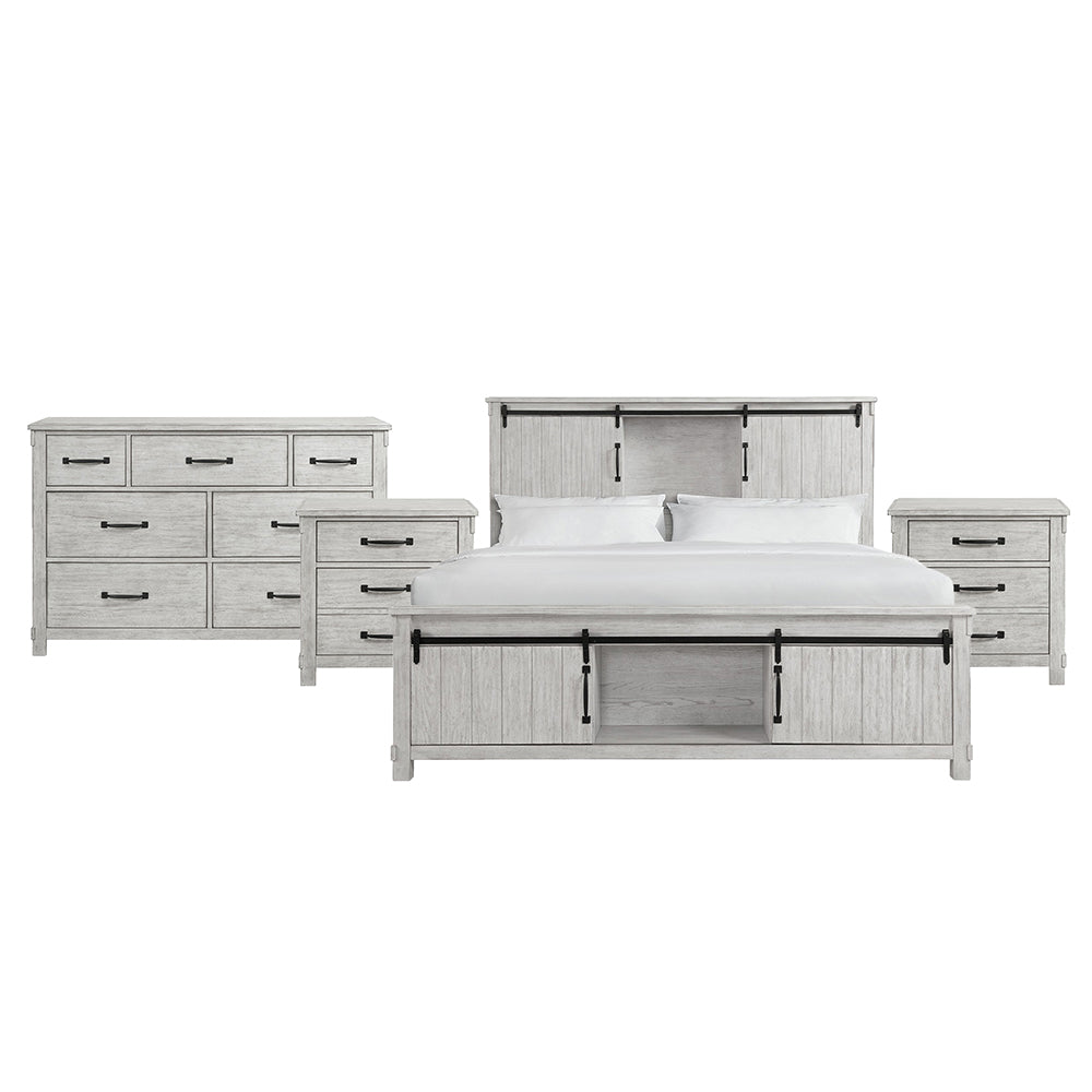 Picket House Furnishings - Jack King Platform Storage 4PC Bedroom Set - SC670KBNSDR view 1