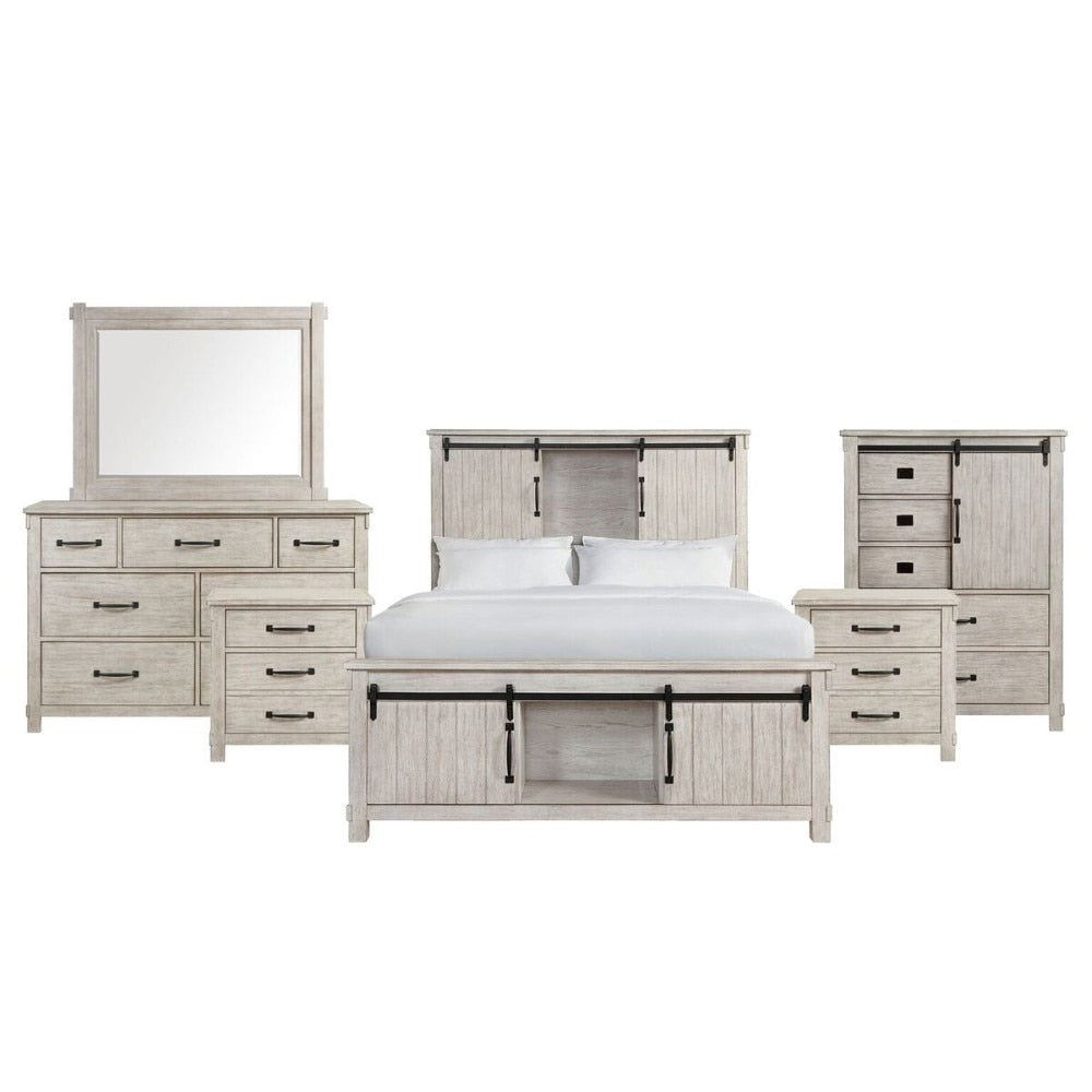 Picket House Furnishings - Jack King Platform Storage 6PC Bedroom Set in White - SC670KB6PC veiw 1