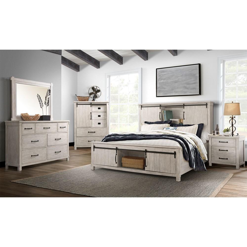 Picket House Furnishings - Jack King Platform Storage 6PC Bedroom Set in White - SC670KB6PC veiw 11