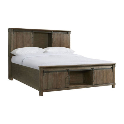 Picket House Furnishings - Jack King Platform Storage Bed in Walnut - SC370KB veiw 1