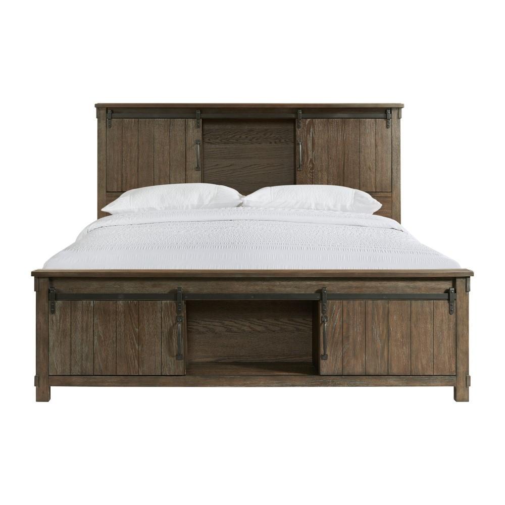 Picket House Furnishings - Jack King Platform Storage Bed in Walnut - SC370KB veiw 2