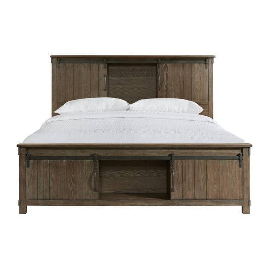 Picket House Furnishings - Jack King Platform Storage Bed in Walnut - SC370KB veiw 2