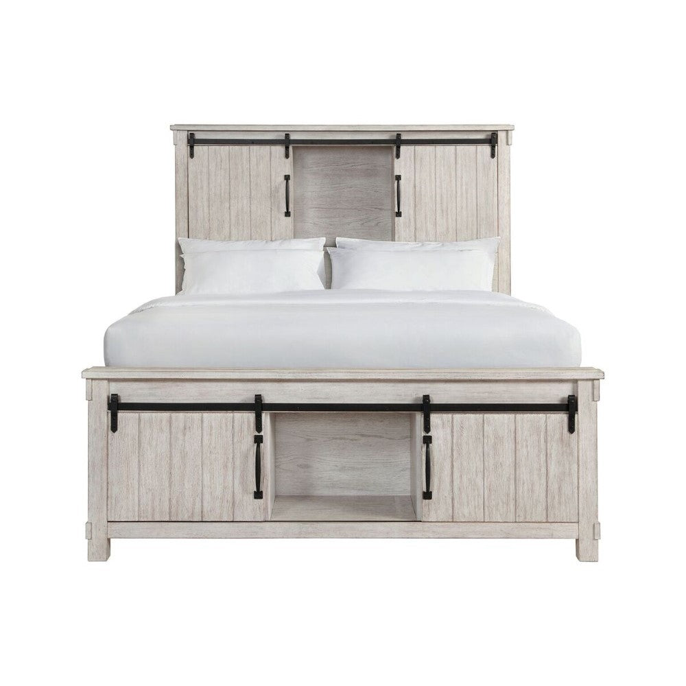 Picket House Furnishings - Jack Queen Platform Storage 4PC Bedroom Set in White - SC670QB4PC veiw 2