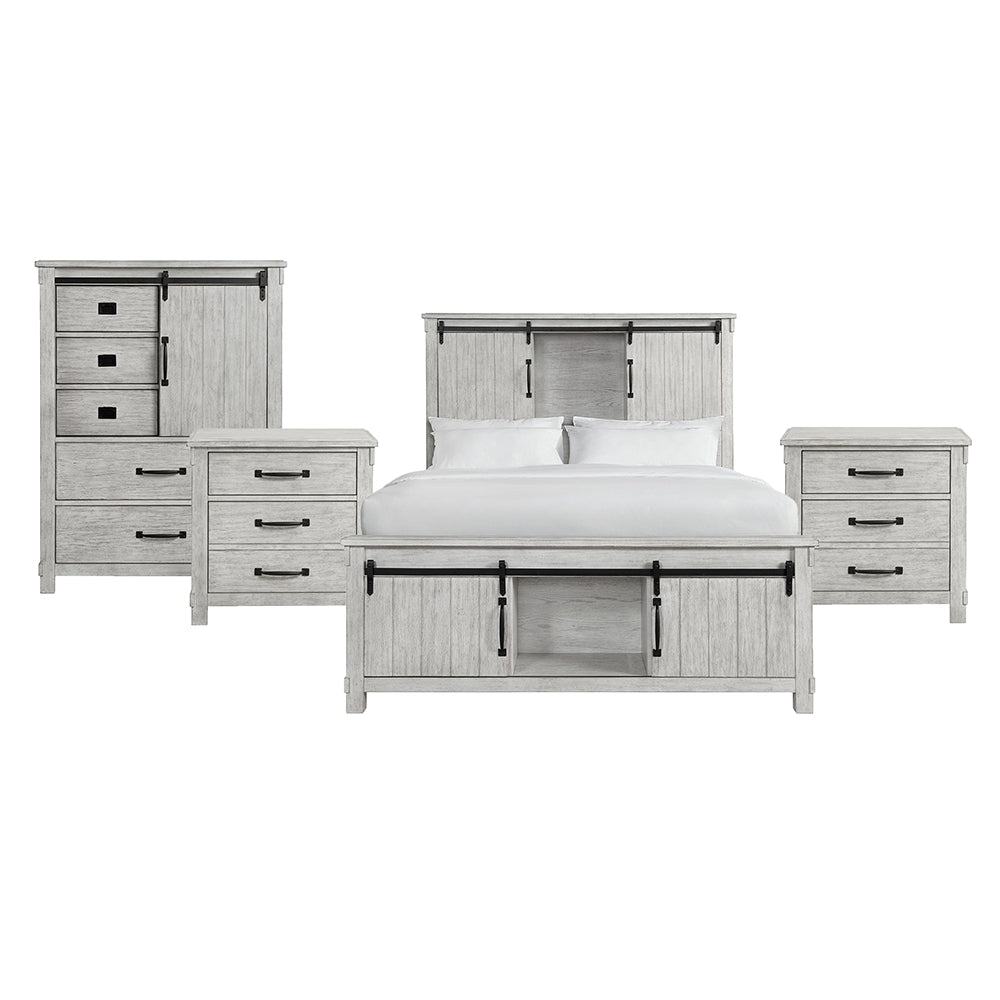 Picket House Furnishings - Jack Queen Platform Storage 4PC Bedroom Set - SC670QBNSCH view 1