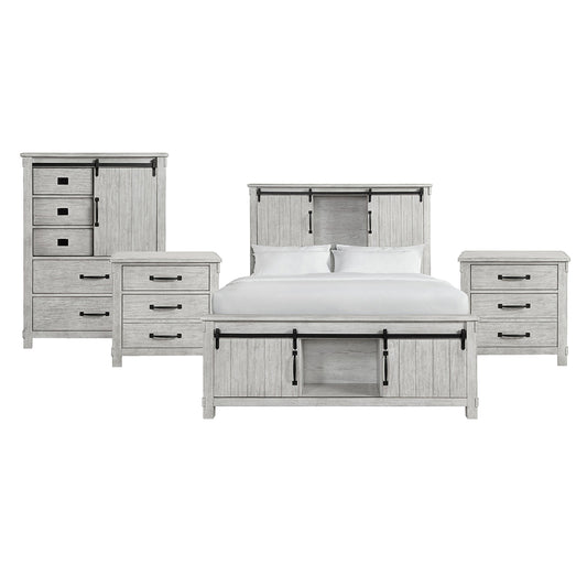 Picket House Furnishings - Jack Queen Platform Storage 4PC Bedroom Set - SC670QBNSCH view 1