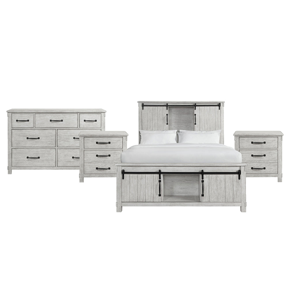 Picket House Furnishings - Jack Queen Platform Storage 4PC Bedroom Set - SC670QBNSDR view 1